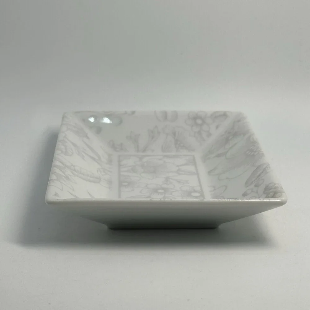 Rare Tiffany & Co Clinique Porcelain Trinket Jewelry Vanity Tray Plate Soap Dish